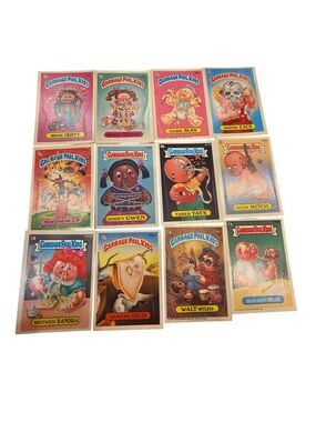 Vintage Garbage Pail Kids Card Lot of 12 Mixed Series & Years Puzzle Pieces